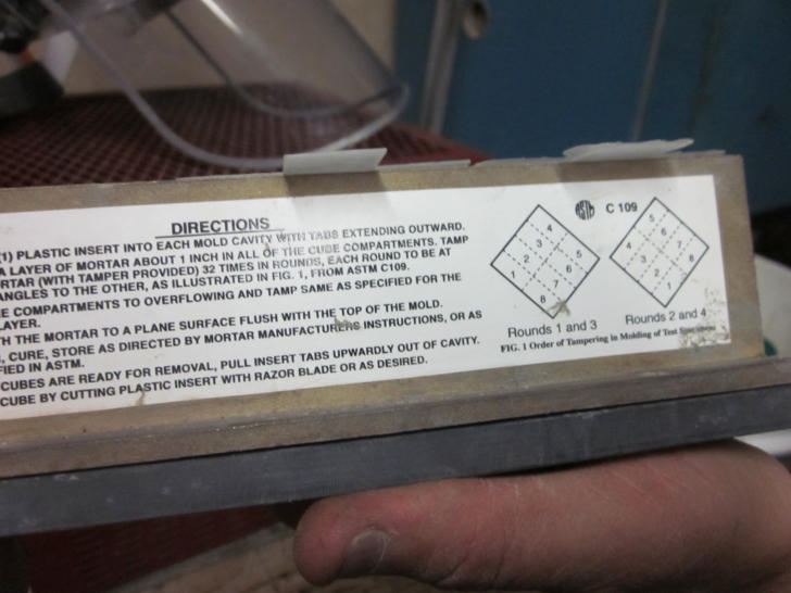 Tamping Instructions